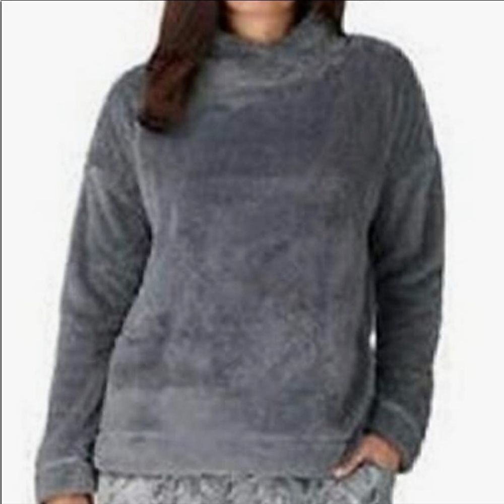 NWT JANE AND BEECHER SHERPA PULLOVER IN GRAY SZ.S